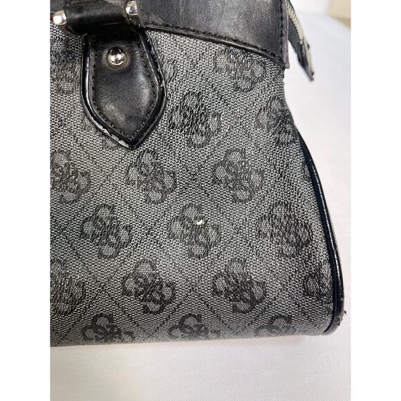 Guess Grey and Black Logo Purse Hand Bag - Picture 8 of 9